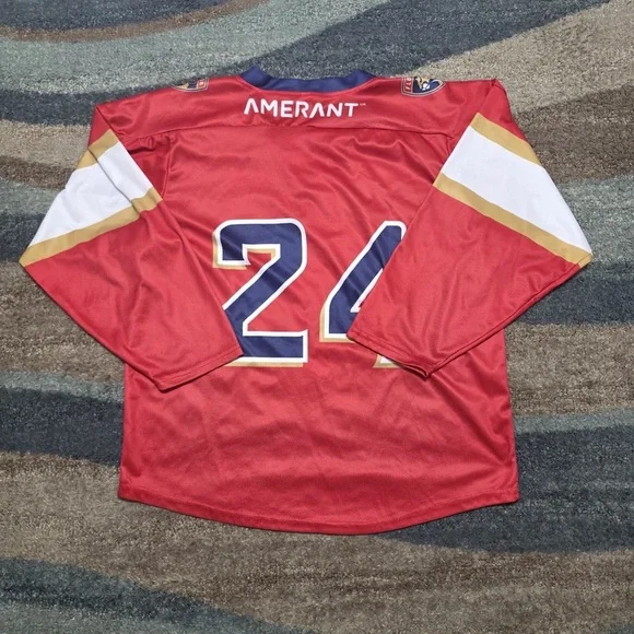 Miami Marlins Promotional Florida Panthers Hockey Jersey MLB NHL Youth Size XL - Picture 2 of 9